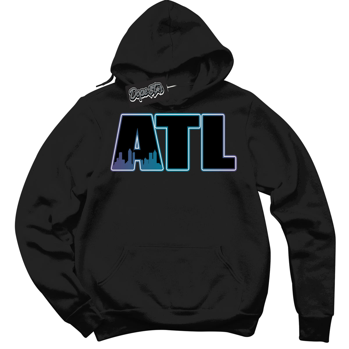 Cool Black Hoodie with “ Atlanta ”  design that Perfectly Matches Love Letter 14s Sneakers.