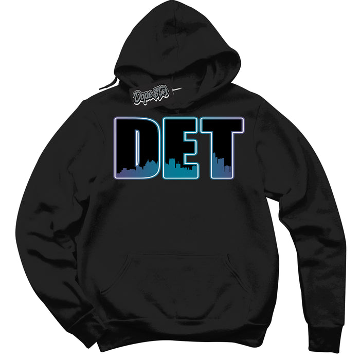 Cool Black Hoodie with “ Detroit ”  design that Perfectly Matches Love Letter 14s Sneakers.
