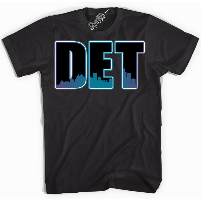 Cool Black Shirt with “ Detroit” design that perfectly matches Love Letter 14s Sneakers.