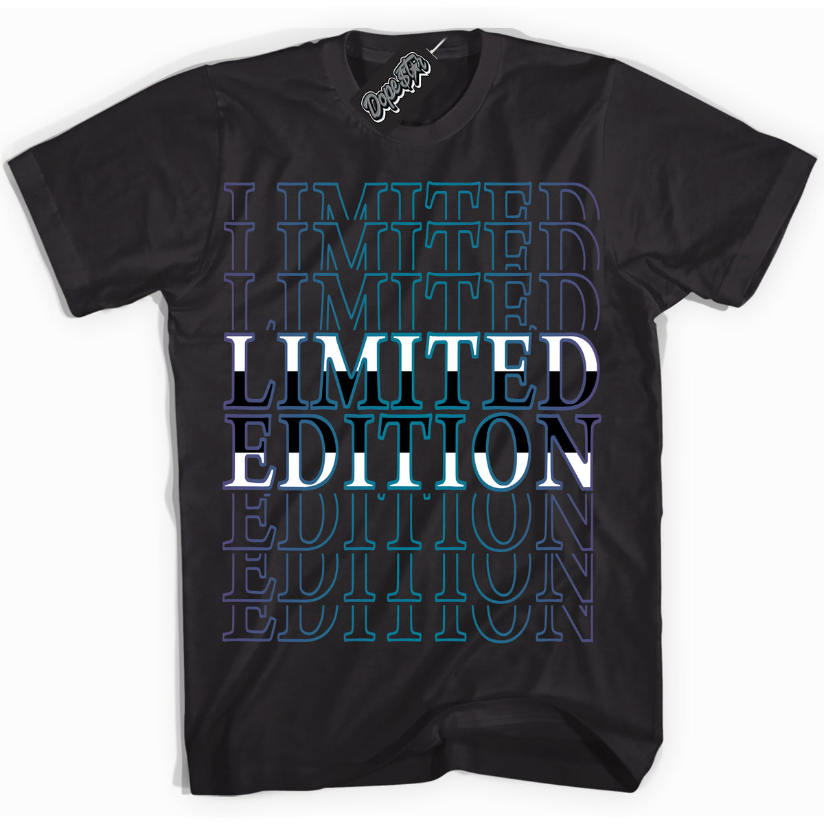 Cool Black Shirt with “ Limited Edition” design that perfectly matches Love Letter 14s Sneakers.