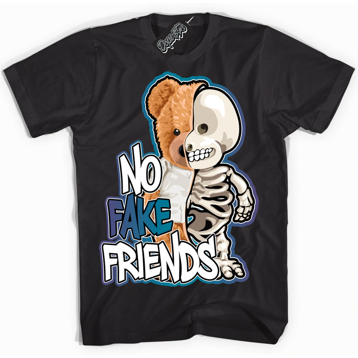 Cool Black Shirt with “ No Fake Friends” design that perfectly matches Love Letter 14s Sneakers.