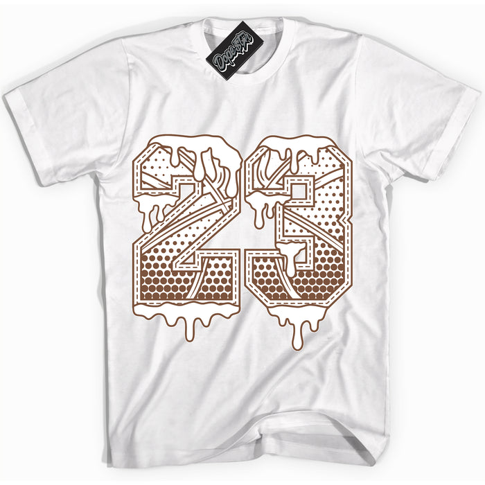 AJ1 Low Archaeo Brown White '23 Ball' Shirt - White Streetwear Mockup | Sneakerhead T-shirt Matching Archaeo Brown White AJ1 Lows | Limited Edition Jordan 1 Low Archaeo Brown White Shirt for Men & Women | Drip with Your Archaeo Brown White 1s Kicks | Sneakerhead Fashion Must-Have.