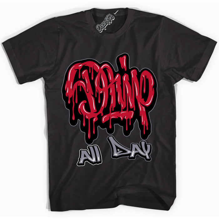 Cement Grey Fire Red 1s DopeStar Shirt Drip All Day Graphic