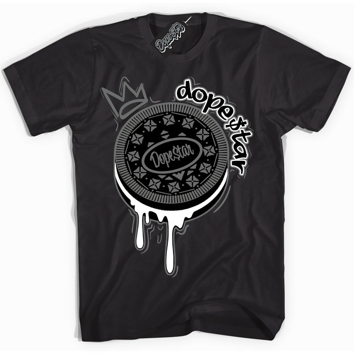 Cool Black Shirt with “Oreo DS” design that perfectly matches the Iron Grey 1s Jordans.