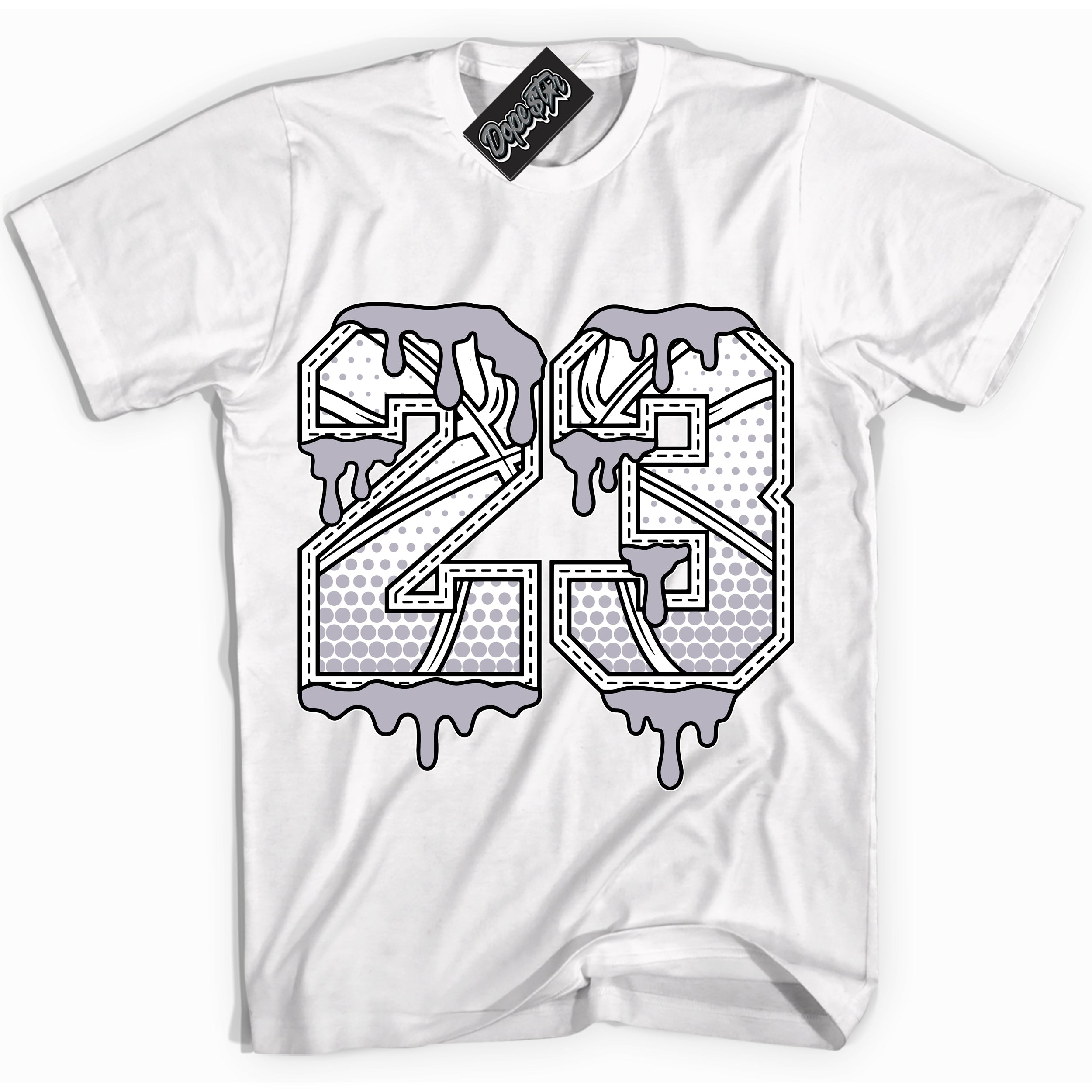 Cool White Shirt with “ 23 Ball ” design that perfectly matches OG Barons 1s Jordans.
