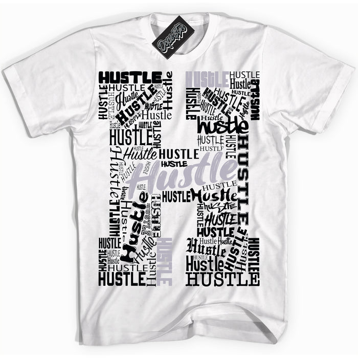 Cool White Shirt with “ Hustle H ” design that perfectly matches OG Barons 1s Jordans.
