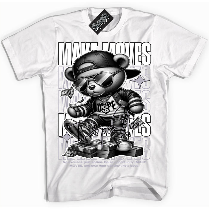 Cool White Shirt with “ Make Moves ” design that perfectly matches OG Barons 1s Jordans.
