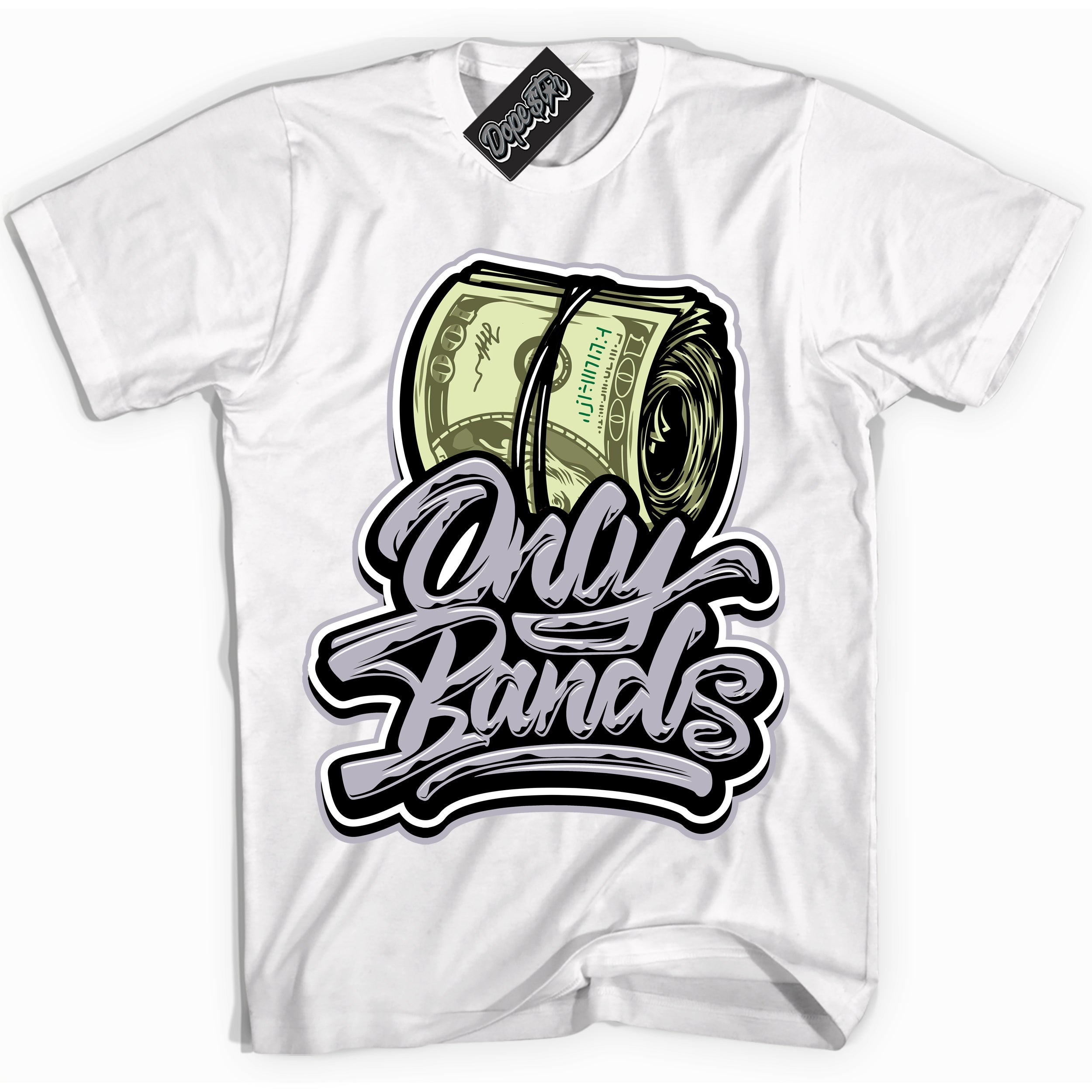 Cool White Shirt with “ Only Bands ” design that perfectly matches OG Barons 1s Jordans.
