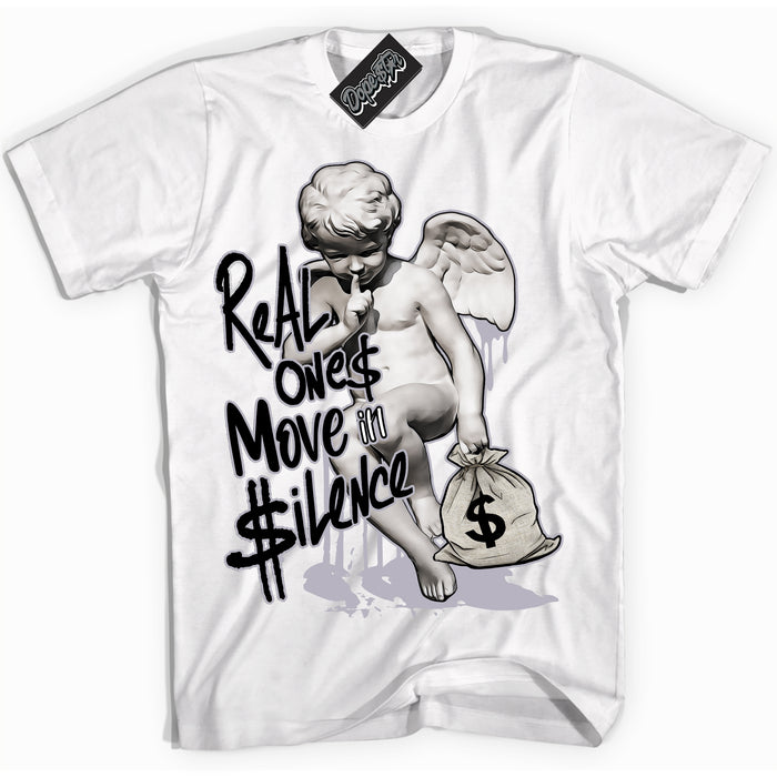 Cool White Shirt with “ Real Ones Cherub ” design that perfectly matches OG Barons 1s Jordans.
