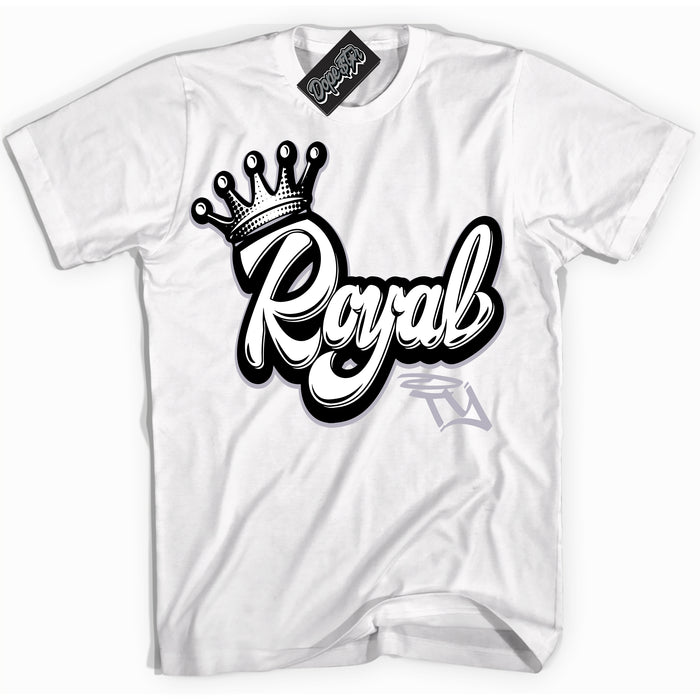Cool White Shirt with “ Royalty ” design that perfectly matches OG Barons 1s Jordans.
