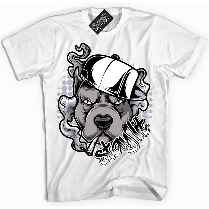 Cool White Shirt with “ Stay Lit ” design that perfectly matches OG Barons 1s Jordans.
