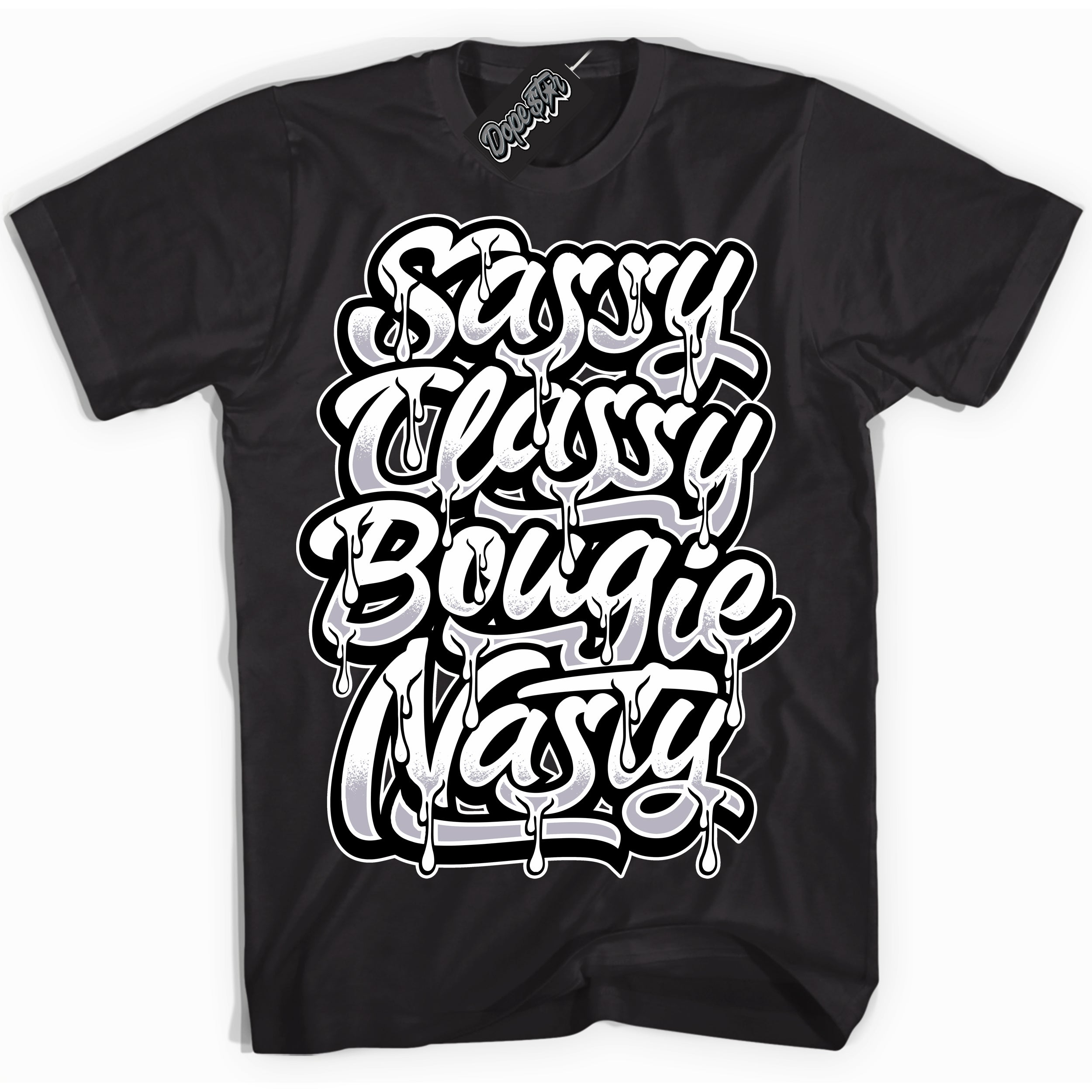 Cool Black Shirt with “ Sassy Classy ” design that perfectly matches OG Barons 1s Jordans.
