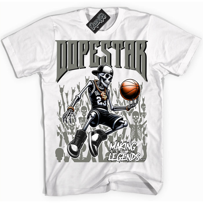 Cool White Shirt with “ Making Legends ” design that perfectly matches Shadow 1s Sneakers.