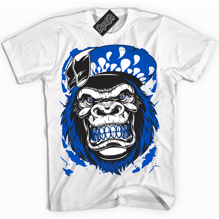 Cool White Shirt with “ Gorilla Beast” design that perfectly matches Quai 54 1s Sneakers.