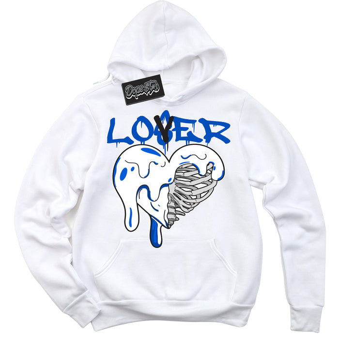 Cool White Hoodie with “ Lover Loser ”  design that Perfectly Matches Quai 54 1s Sneakers.