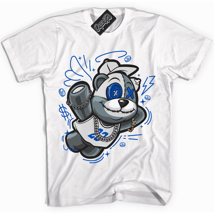 Cool White Shirt with “ Slam Dunk Bear” design that perfectly matches Quai 54 1s Sneakers.