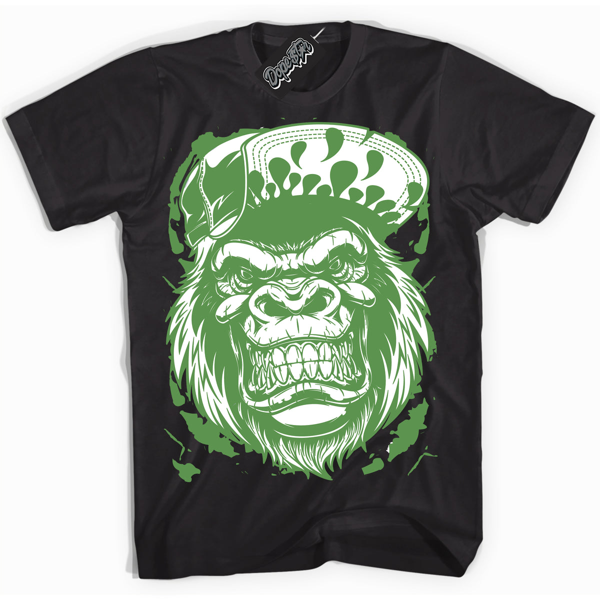 Cool Black Shirt with “ Gorilla Beast ” design that perfectly matches Chlorophyll 1s Jordans.
