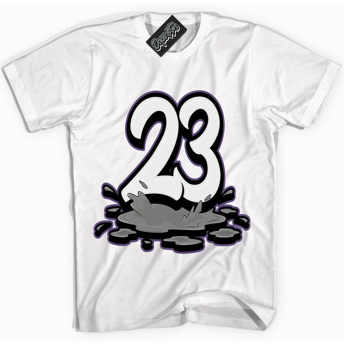 Cool White Shirt with “ 23 Melting” design that perfectly matches Punk Rock 1s Sneakers.