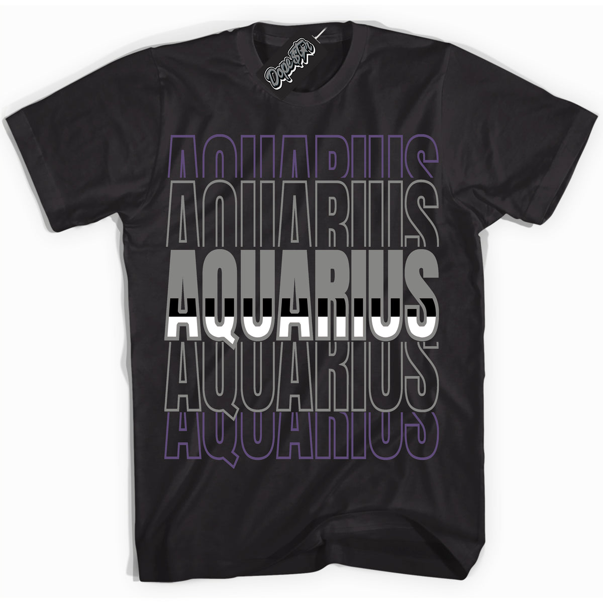 Cool Black Shirt with “ Aquarius” design that perfectly matches Punk Rock 1s Sneakers.