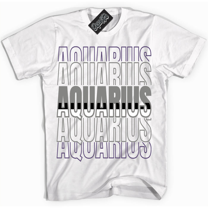 Cool White Shirt with “ Aquarius” design that perfectly matches Punk Rock 1s Sneakers.