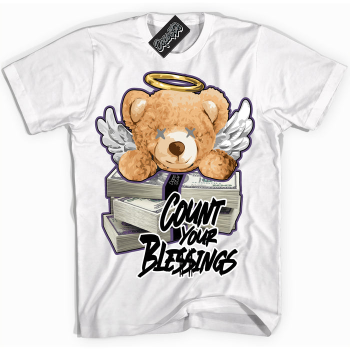 Cool White Shirt with “ Count Your Blessings” design that perfectly matches Punk Rock 1s Sneakers.