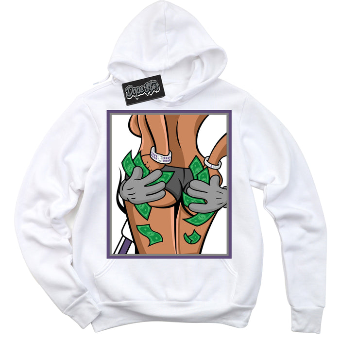 Cool White Hoodie with “ Money Hands ”  design that Perfectly Matches Punk Rock 1s Sneakers.