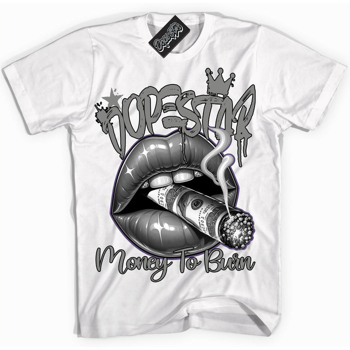 Cool White Shirt with “ Money To Burn” design that perfectly matches Punk Rock 1s Sneakers.