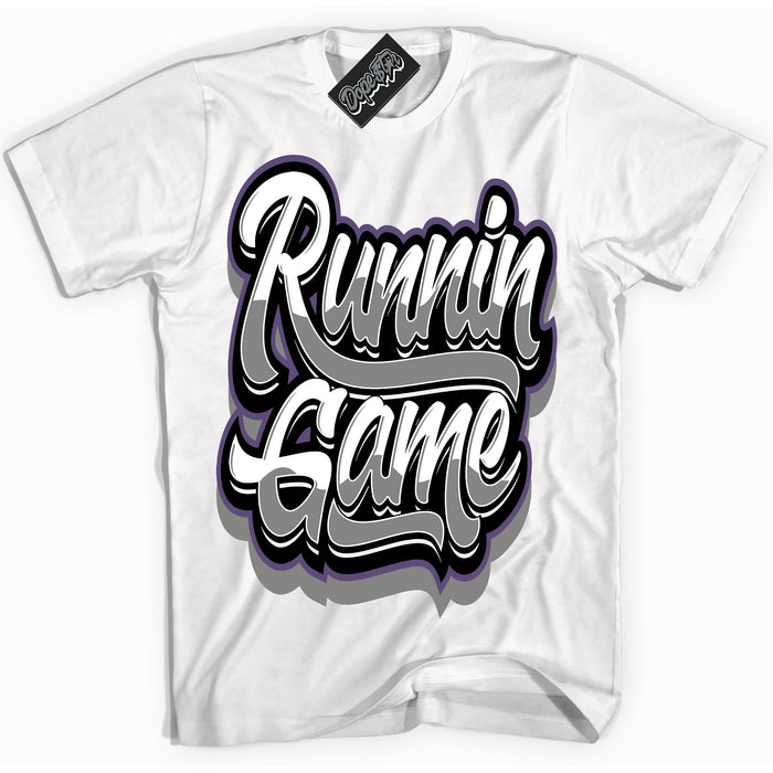 Cool White Shirt with “ Running Game” design that perfectly matches Punk Rock 1s Sneakers.