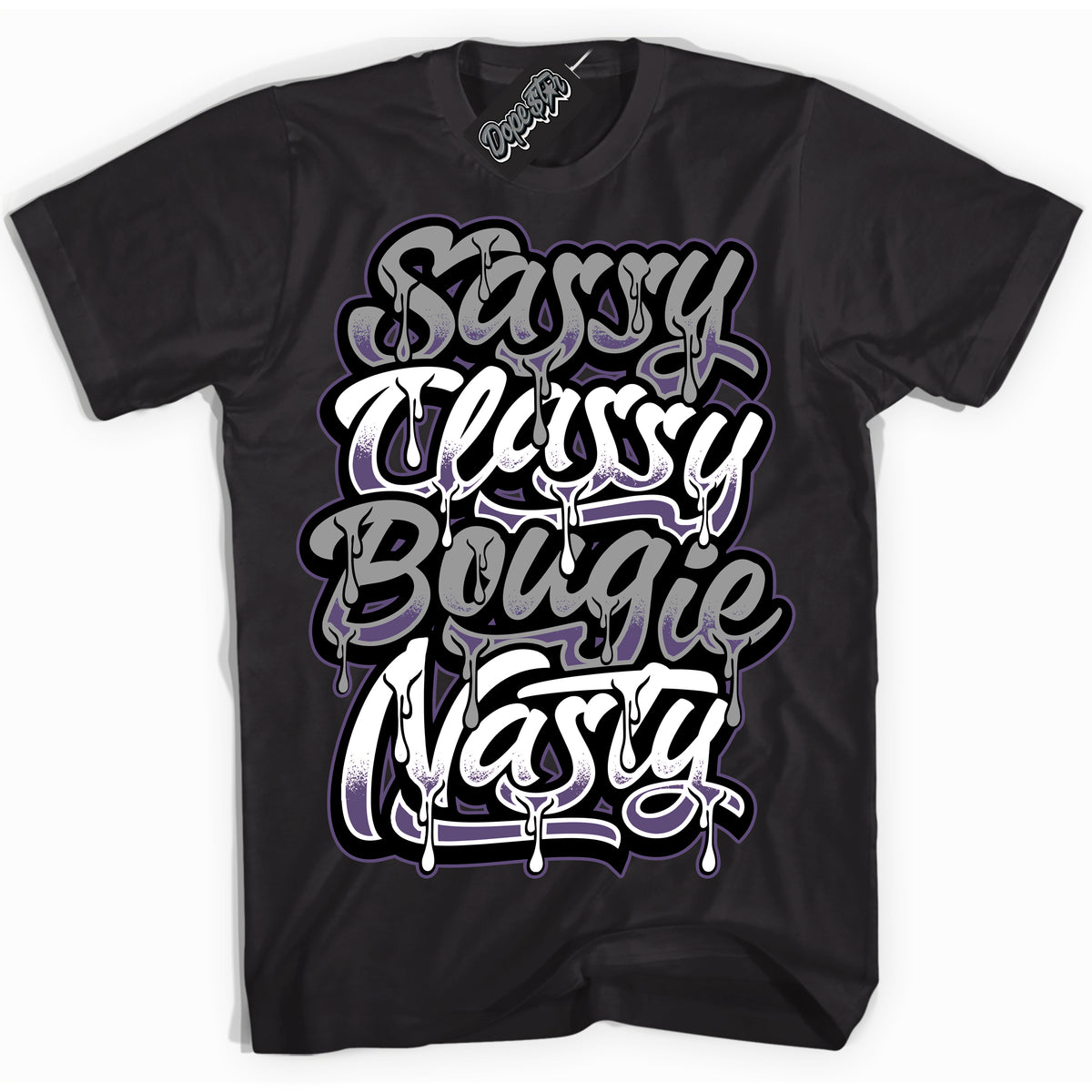 Cool Black Shirt with “ Sassy Classy” design that perfectly matches Punk Rock 1s Sneakers.