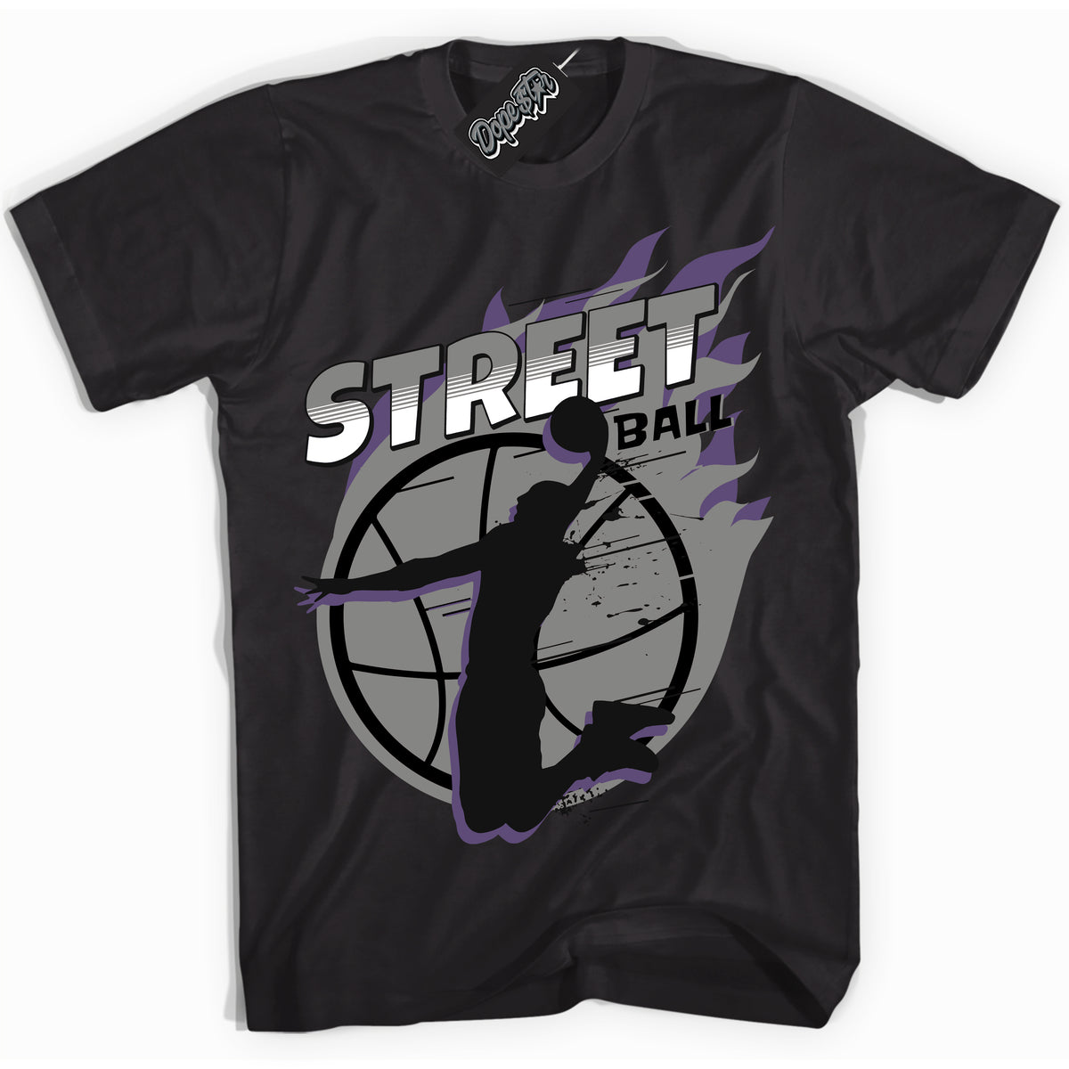 Cool Black Shirt with “ Street Ball” design that perfectly matches Punk Rock 1s Sneakers.