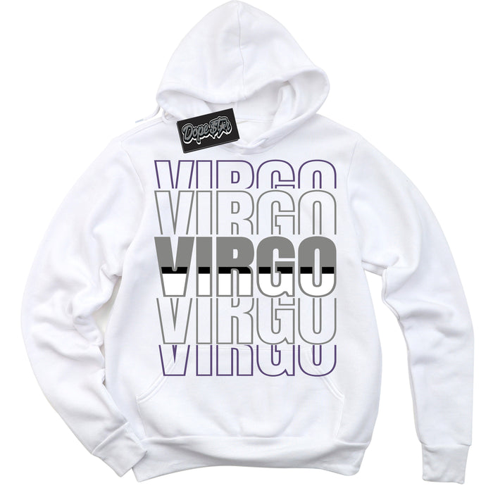 Cool White Hoodie with “ Virgo ”  design that Perfectly Matches Punk Rock 1s Sneakers.