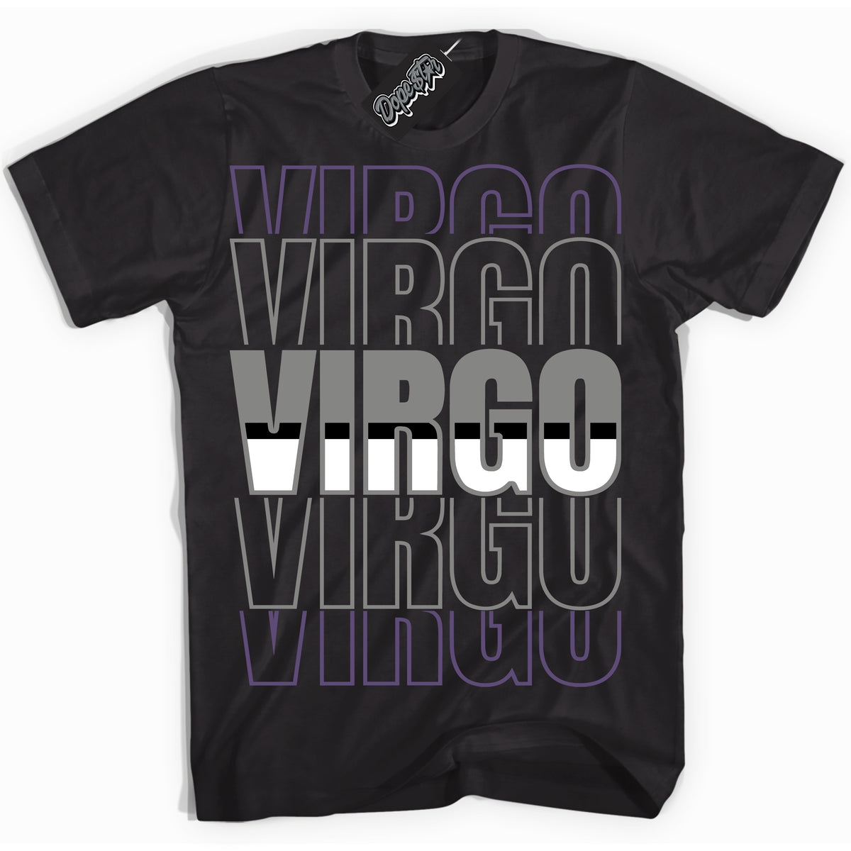 Cool Black Shirt with “ Virgo” design that perfectly matches Punk Rock 1s Sneakers.