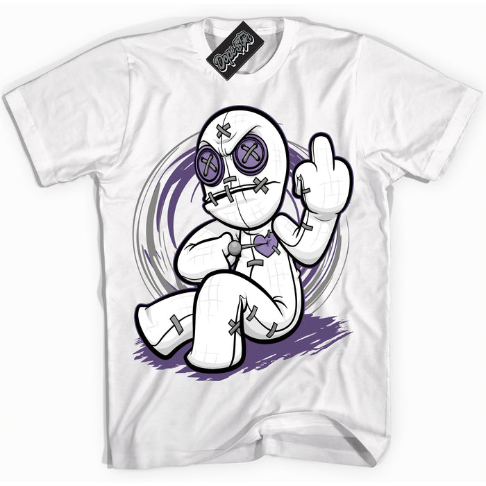 Cool White Shirt with “ VooDoo Doll” design that perfectly matches Punk Rock 1s Sneakers.