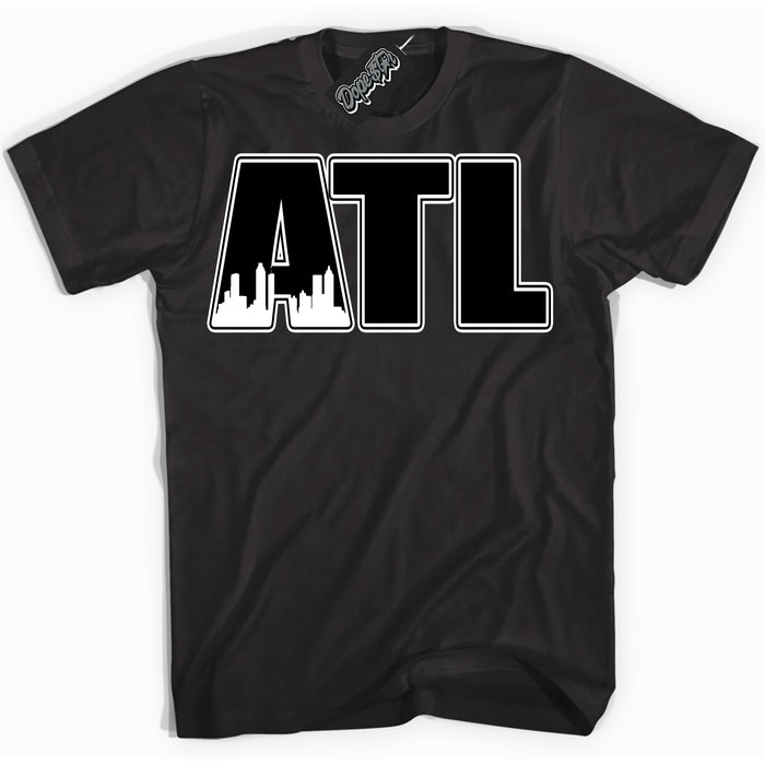 AJ1 Mid Off Noir Toe ‘Atlanta’ – Black Streetwear T-Shirt | Sneaker Matching shirt for AJ1 Mid Off Noir Toe | Men's and Women's Streetwear Graphic Tee by Sneaker Shirts Outlet.
