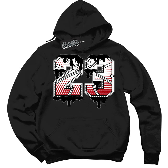 AJ1 Retro High '85 OG Bred ‘23 Ball’ – Black Streetwear Hoodie | Sneaker Matching sweatshirt for AJ1 Retro High '85 OG Bred | Men's and Women's Streetwear Graphic Hoodie by Sneaker Shirts Outlet
