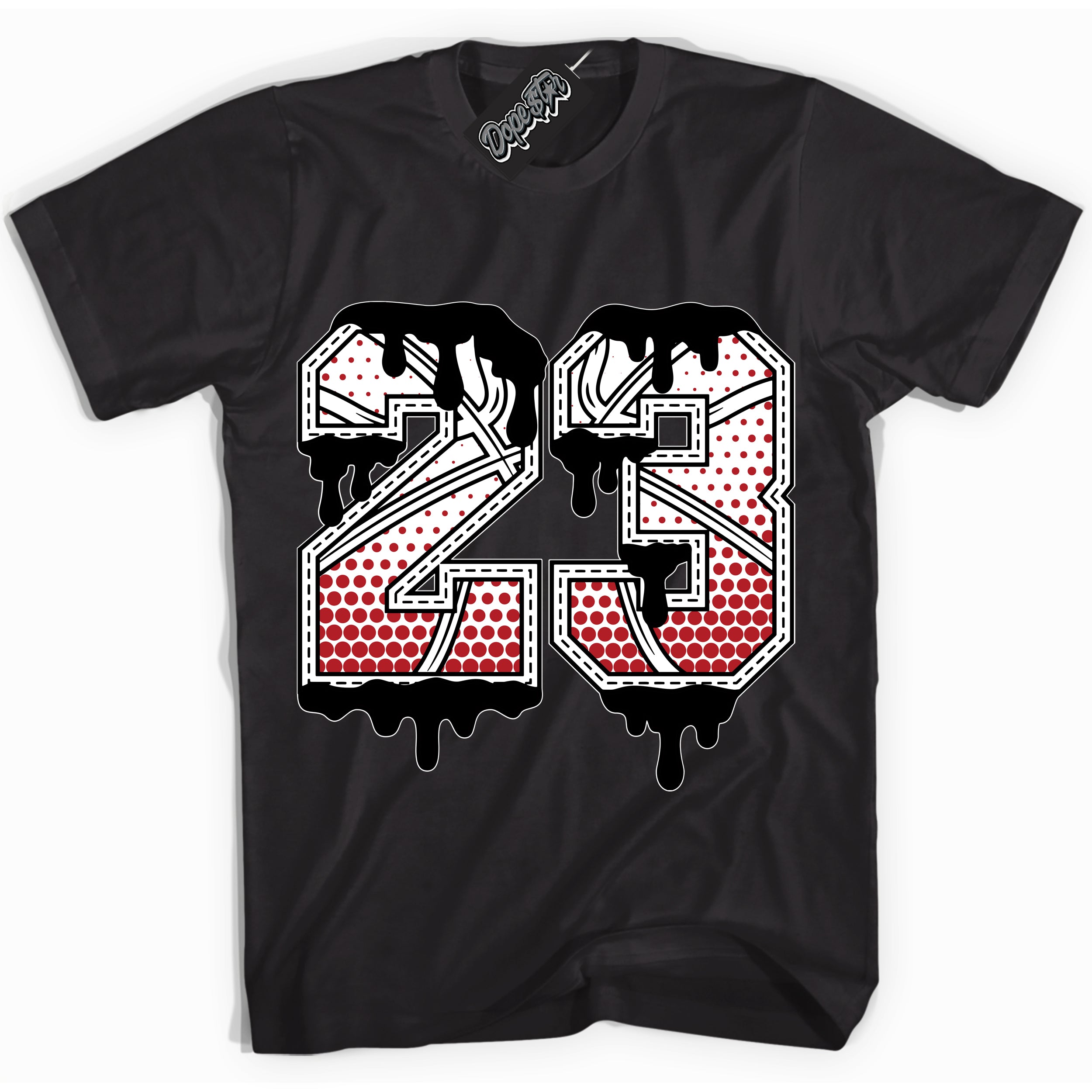 AJ1 Retro High '85 OG Bred ‘23 Ball’ – Black Streetwear T-Shirt | Sneaker Matching shirt for AJ1 Retro High '85 OG Bred | Men's and Women's Streetwear Graphic Tee by Sneaker Shirts Outlet.
