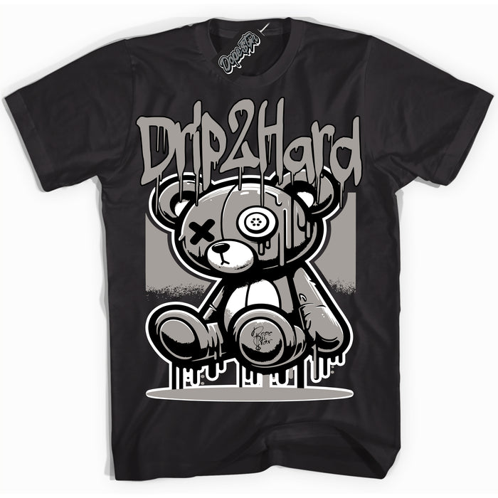 Cool Black Shirt with “Drip 2 Hard” design that perfectly matches the Satin Shadow 1s Jordans.
