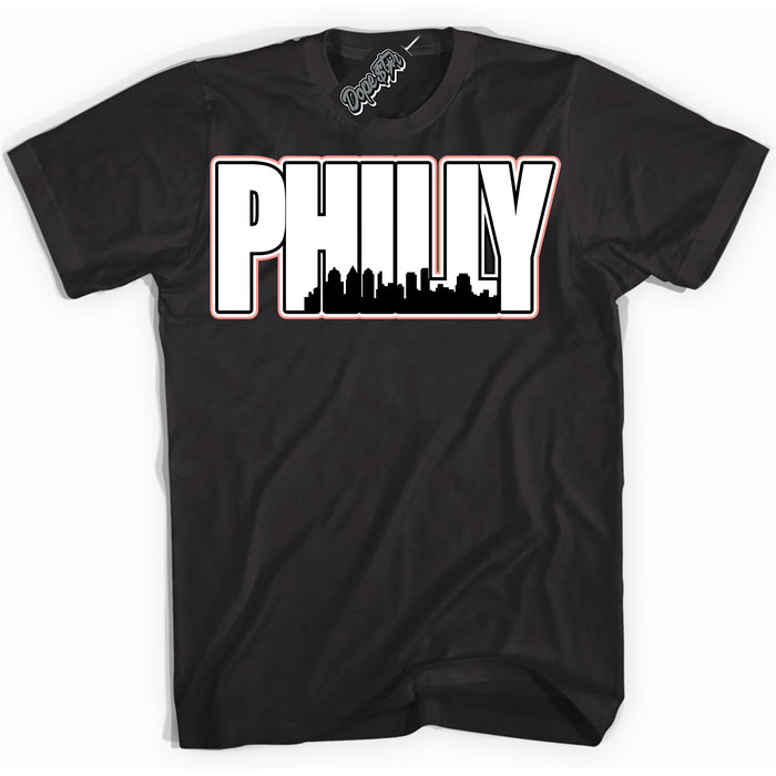 Cool Black Shirt with “Philly” design that perfectly matches the Paris Saint-Germain 1s Jordans.