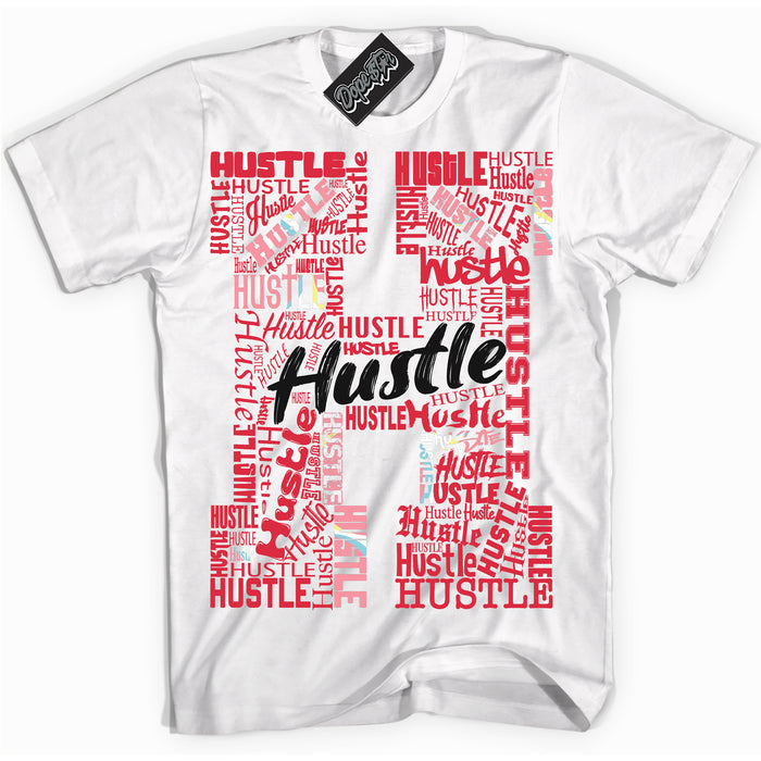 Cool Black graphic tee with “ Hustle H ” design, that perfectly matches Spider-Verse 1s sneakers 