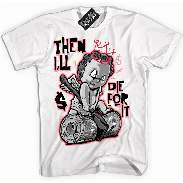 Cool White graphic tee with “ Then I'll ” design, that perfectly matches Spider-Verse 1s sneakers 