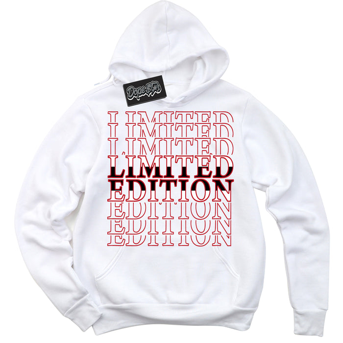 Cool White Hoodie with “ Limited Edition ”  design that Perfectly Matches Trophy Room 1s Jordans.
