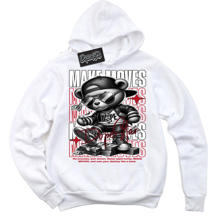 Cool White Shirt with “ Makin Moves” design that perfectly matches Trophy Room 1s Sneakers.
