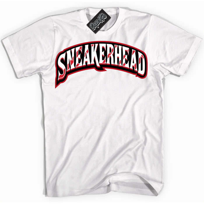 Cool White Shirt with “ Sneakerhead ” design that perfectly matches Trophy Room 1s Jordans.
