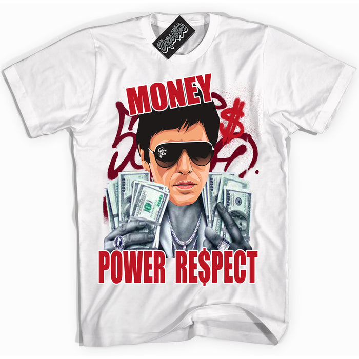 Cool White Shirt with “ Tony Montana ” design that perfectly matches Trophy Room 1s Jordans.
