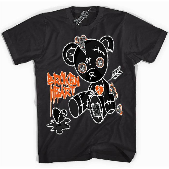 Cool Black graphic tee with “ Broken Heart Bear ” design, that perfectly matches Fear Pack 3s sneakers 