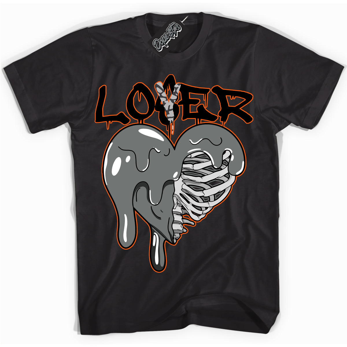 Cool Black graphic tee with “ Lover Loser ” design, that perfectly matches Fear Pack 3s sneakers 