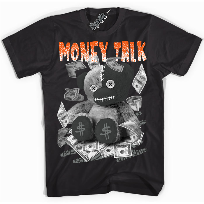 Cool Black graphic tee with “ Money Talk Bear ” design, that perfectly matches Fear Pack 3s sneakers 