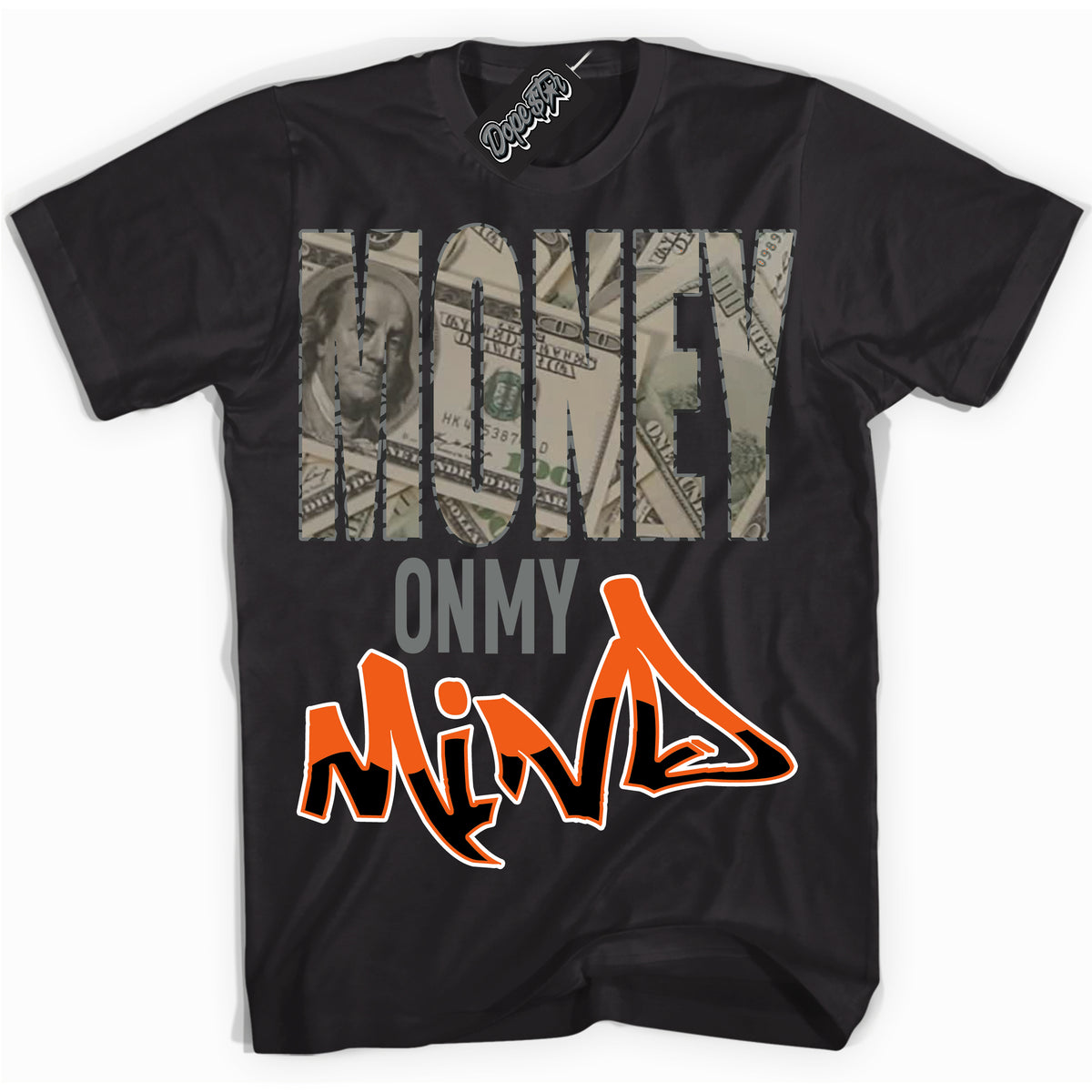 Cool Black graphic tee with “ Money On My Mind ” design, that perfectly matches Fear Pack 3s sneakers 