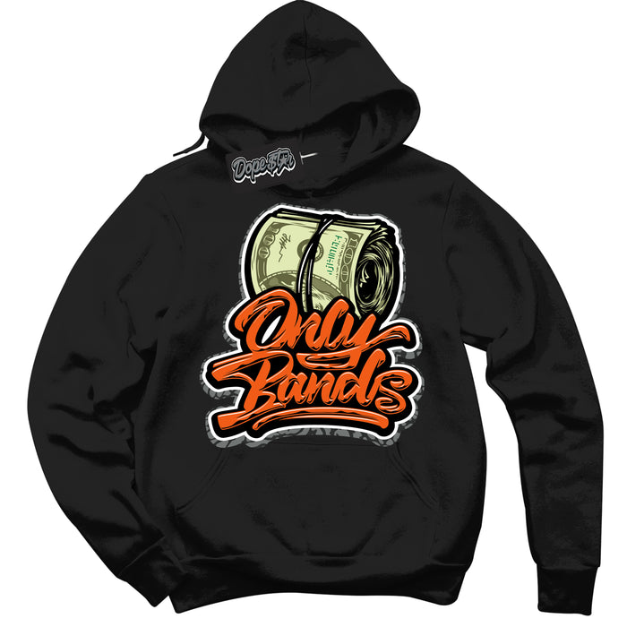 Cool Black Graphic DopeStar Hoodie with “  Only Bands  “ print, that perfectly matches Fear Pack 3s sneakers