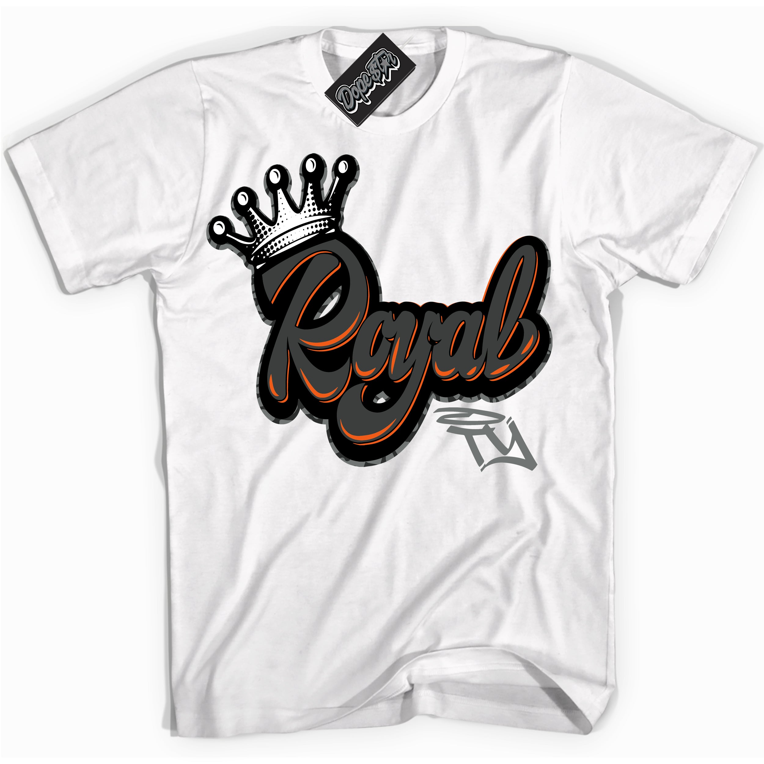 Cool White graphic tee with “ Royalty ” design, that perfectly matches Fear Pack 3s sneakers 